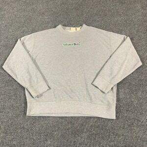 Levis Sweatshirt Womens Medium Gray Silvertab Spell Out Oversized Baggy Loose